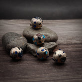 Glass bead with decoration 07700095