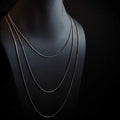 Chain, silver-plated in 2 lengths. image