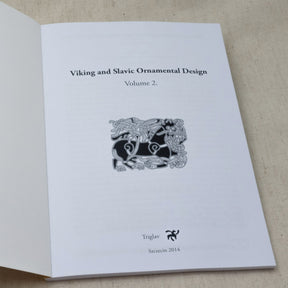 Viking and Slavic Ornamental Design – open title page with interlaced animal motif