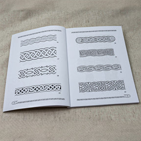 Viking and Slavic Ornamental Design – spread with numbered interlace patterns