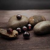 Dovt lila glaspärla