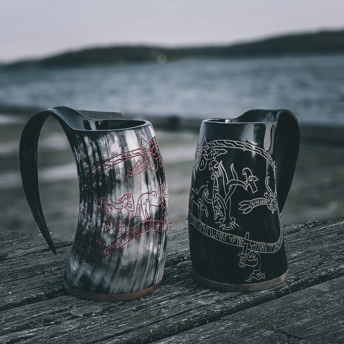 Engraved mug, Sigurd's saga