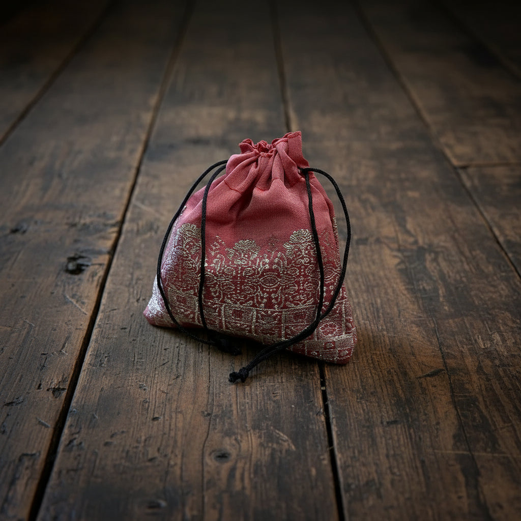 Tygpåsar i återvunnet material.