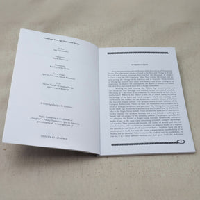 Vendel and Dark Age Vol. 4 – spread with title page and introduction text