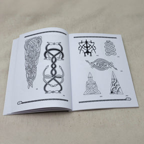 Vendel and Dark Age Vol. 4 – spread with numbered animal patterns, figure 98–104