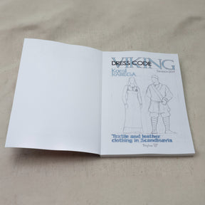 Viking Dress Code – the book open with the title page visible
