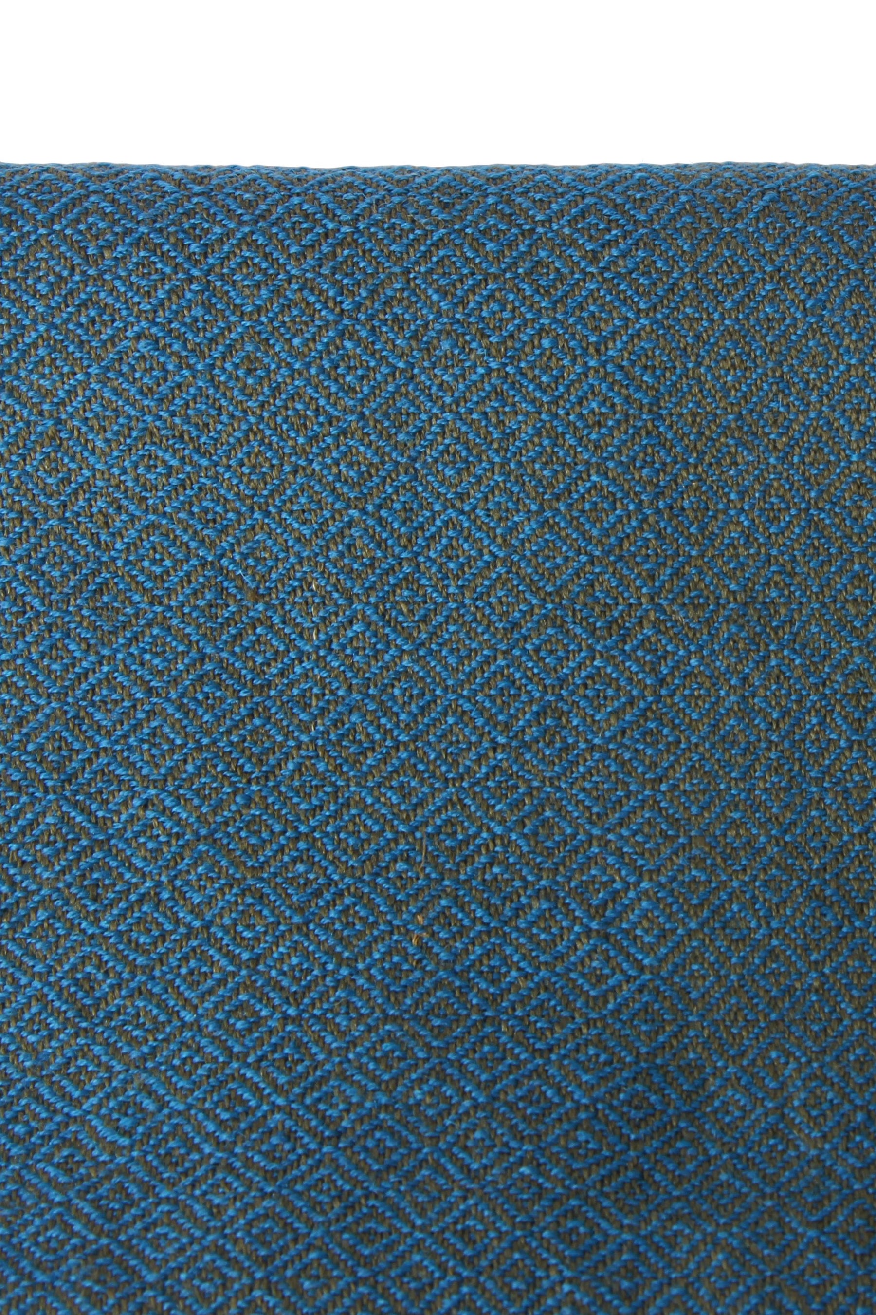 Eir hand-woven wool blue / green