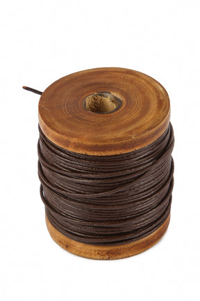 1mm, 20m of Brown leather string