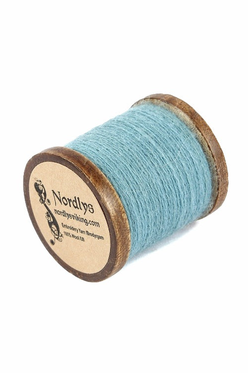 Light blue embroidery thread 100% wool