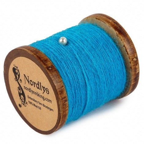 Turquoise embroidery thread 100% wool