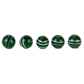 Green glass bead
