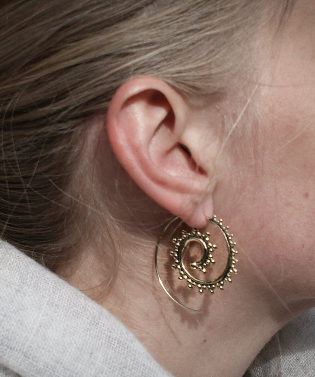 Earrings Sun spirals