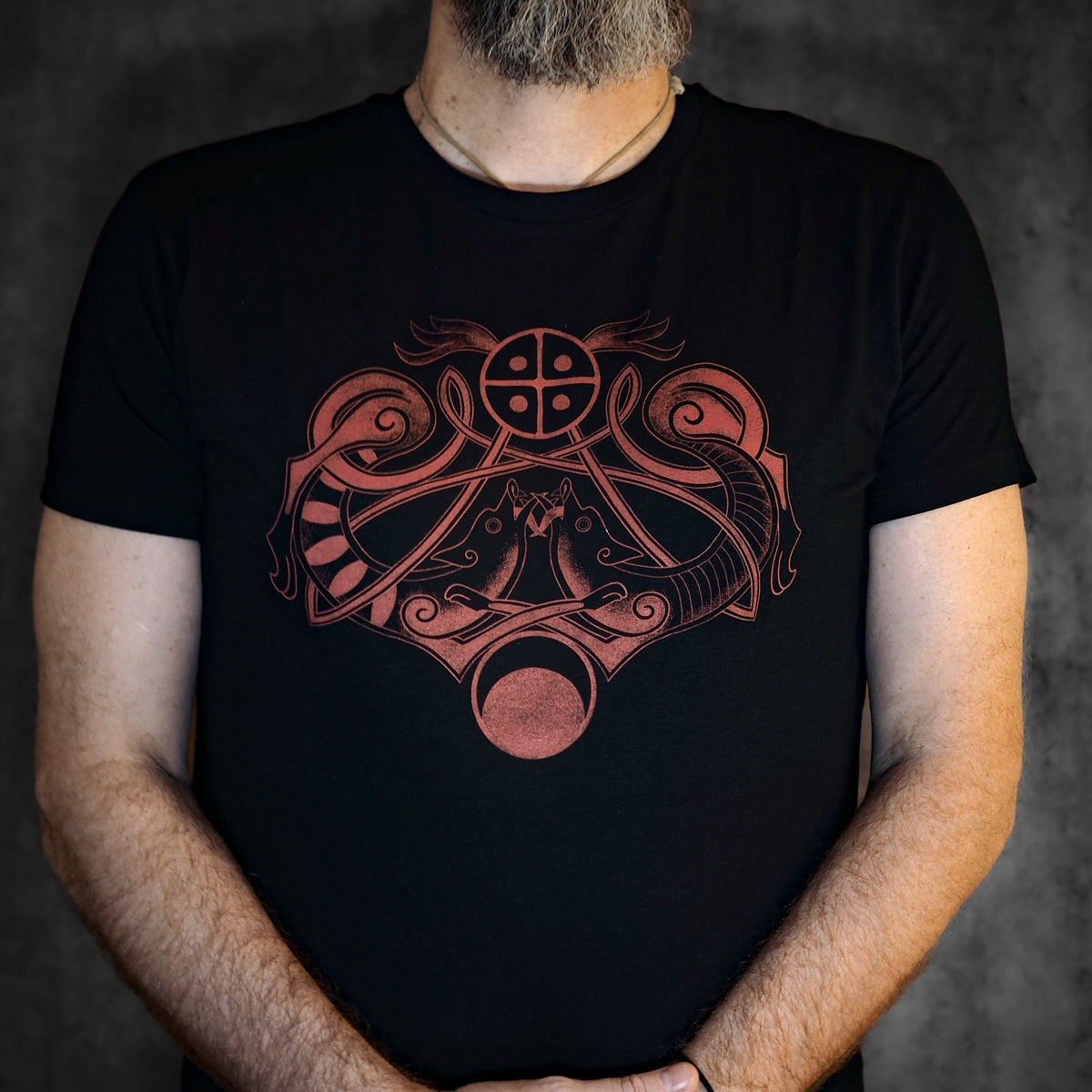T-shirt, med tryck Design by Tattoo artist Cheshir Myaanordlys+viking+viking lifestyle