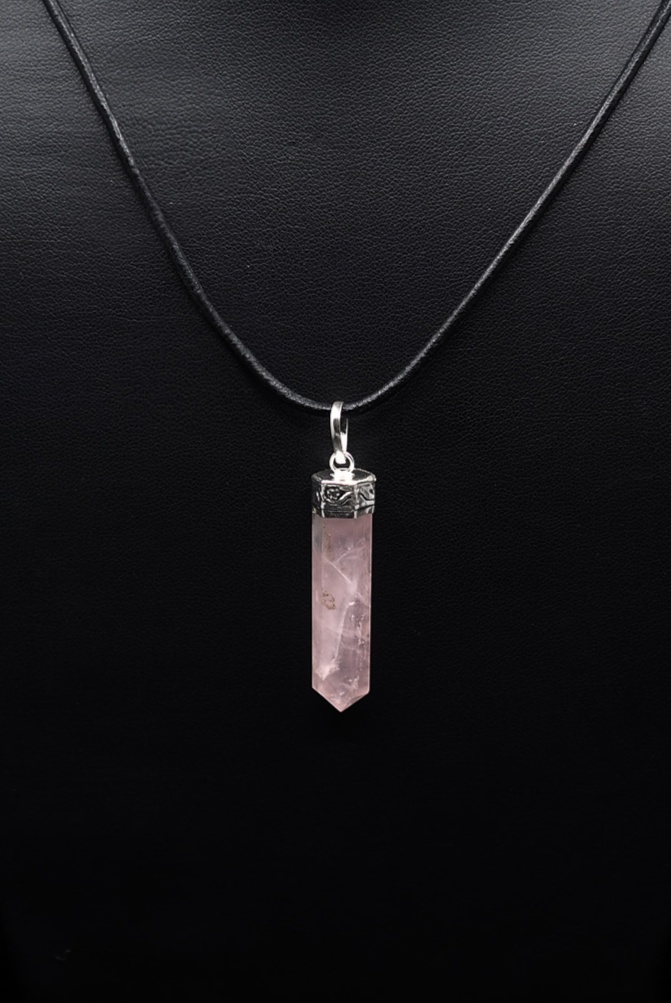 Stone pendant, Rose quartz