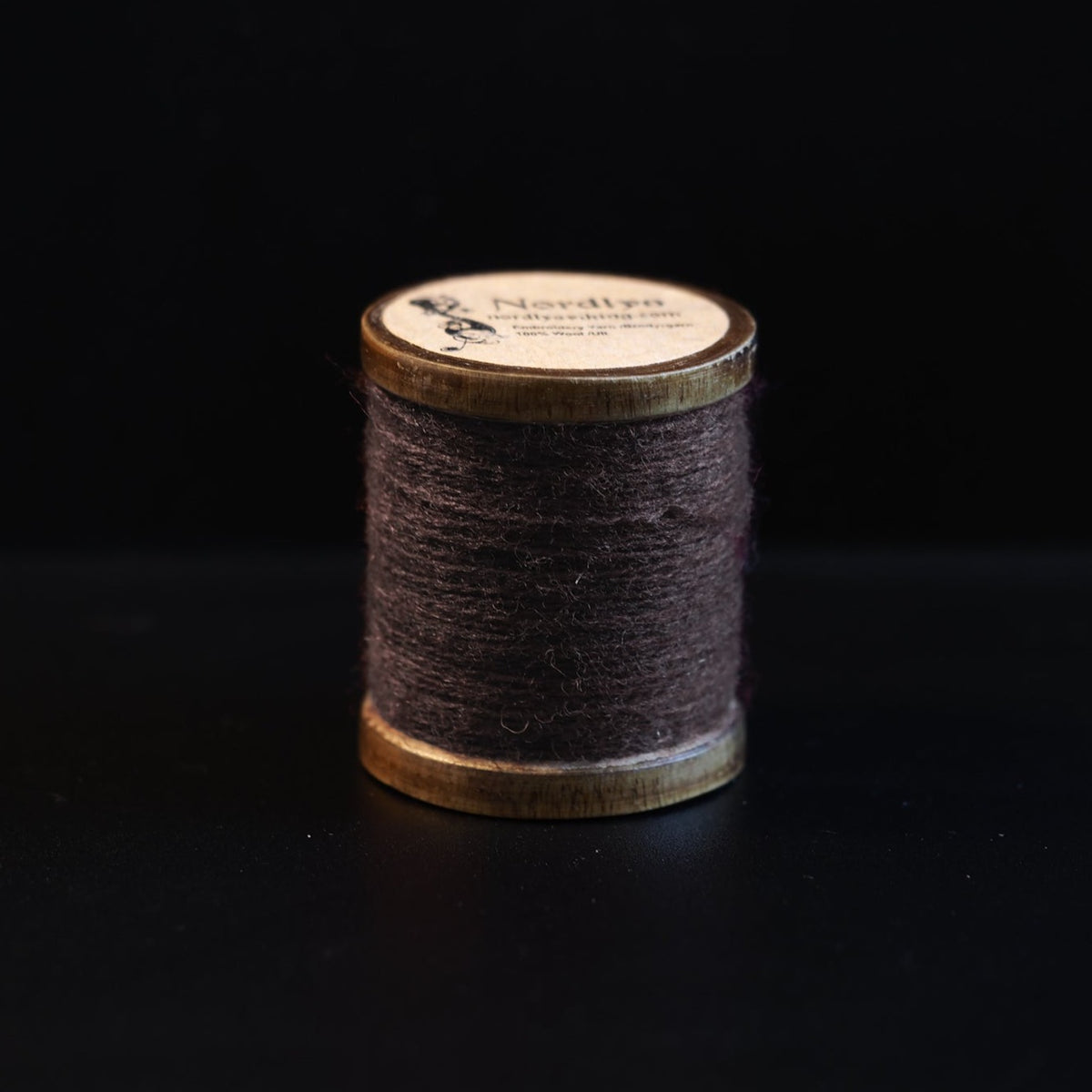 Brown embroidery thread 100% wool