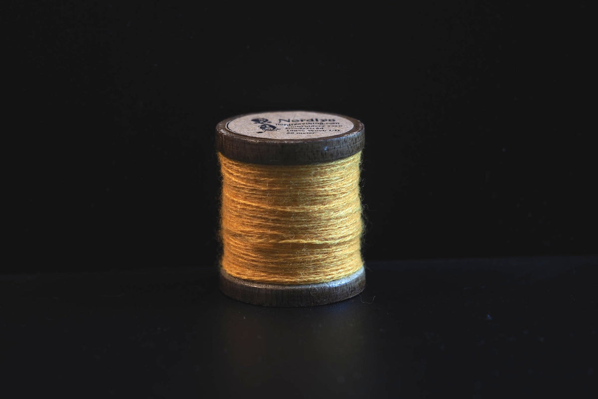 Yellow embroidery thread 100% wool