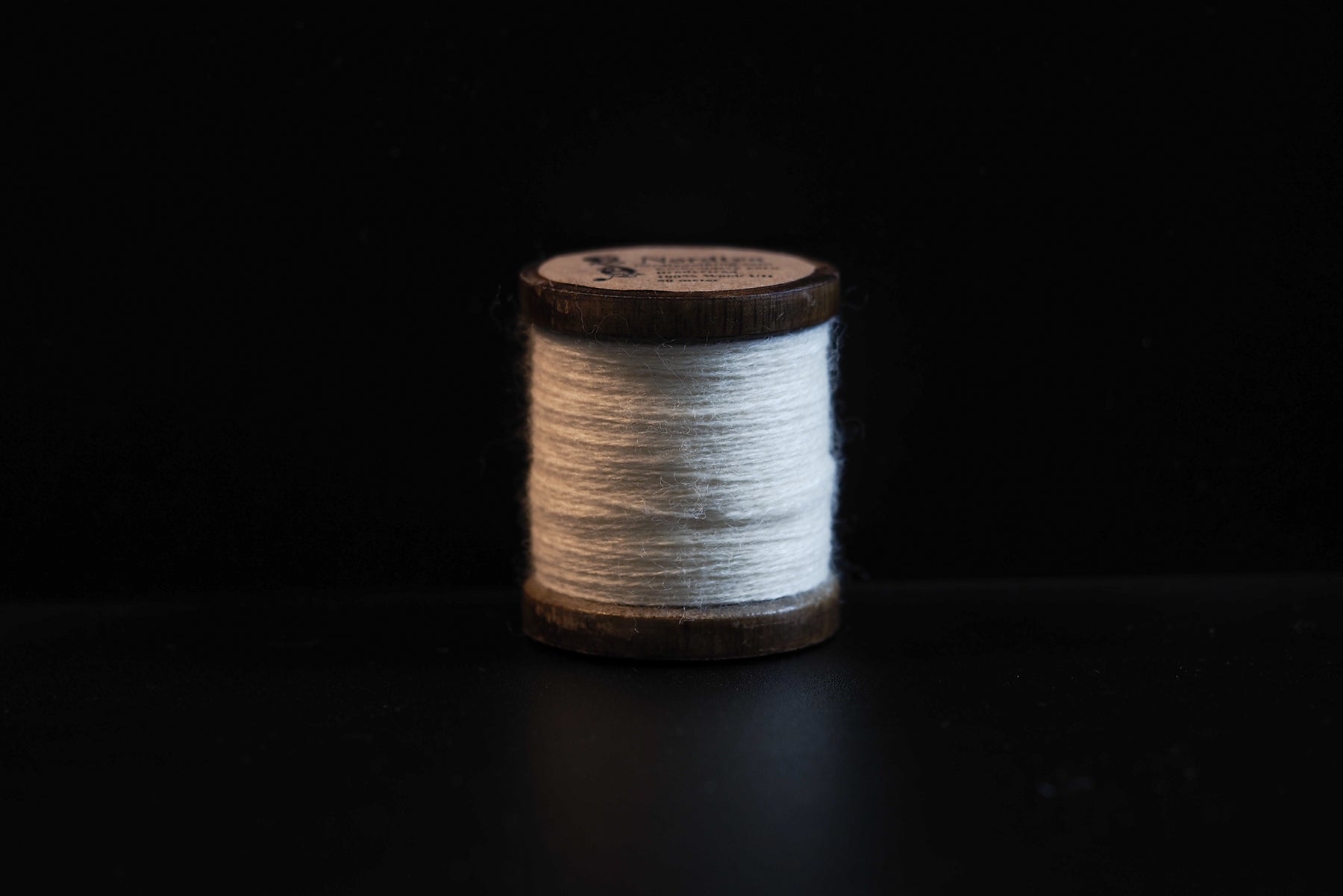 Natural white embroidery thread 100% wool