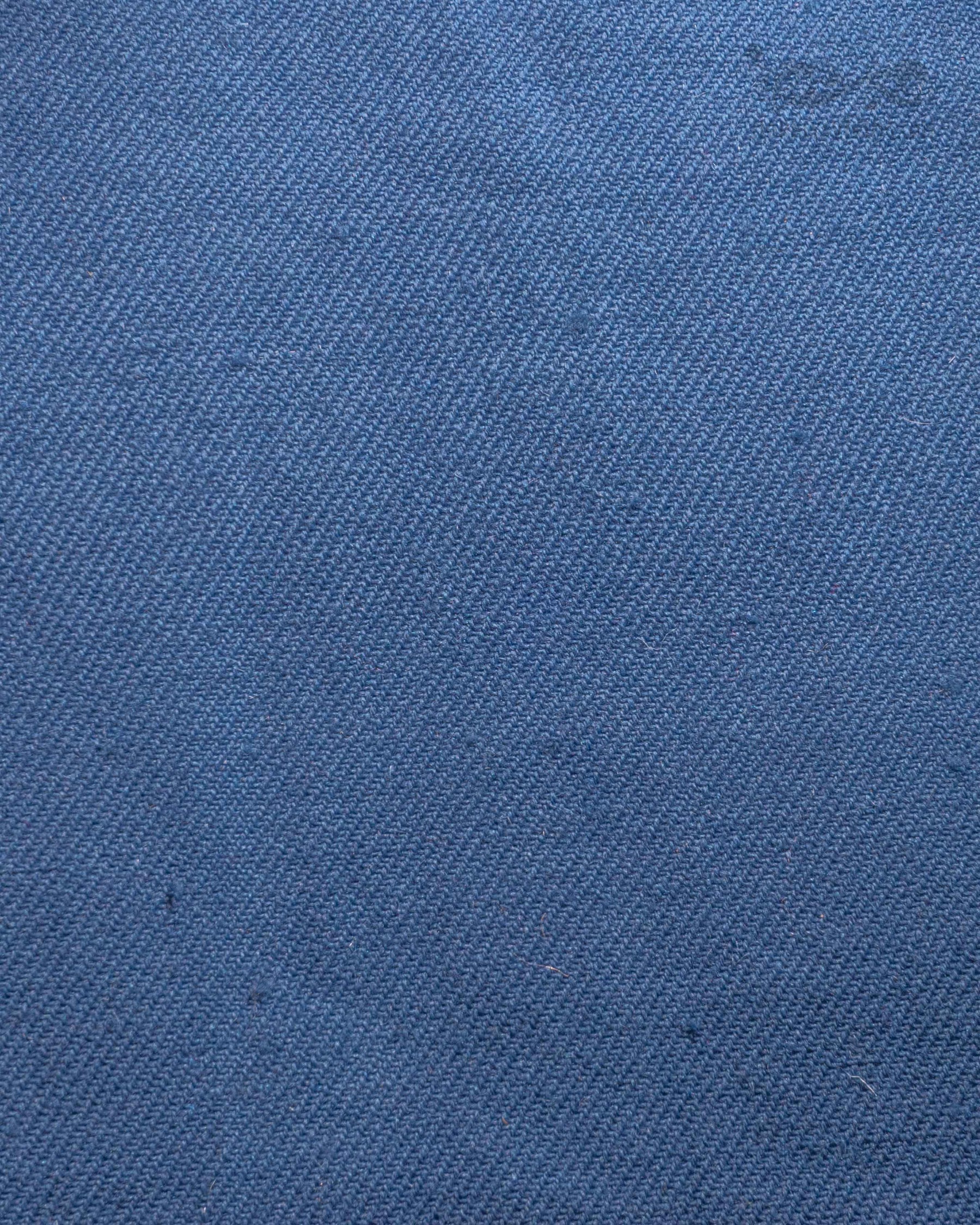 Plant-dyed wool fabric blue twill