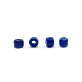 Blue glass bead square