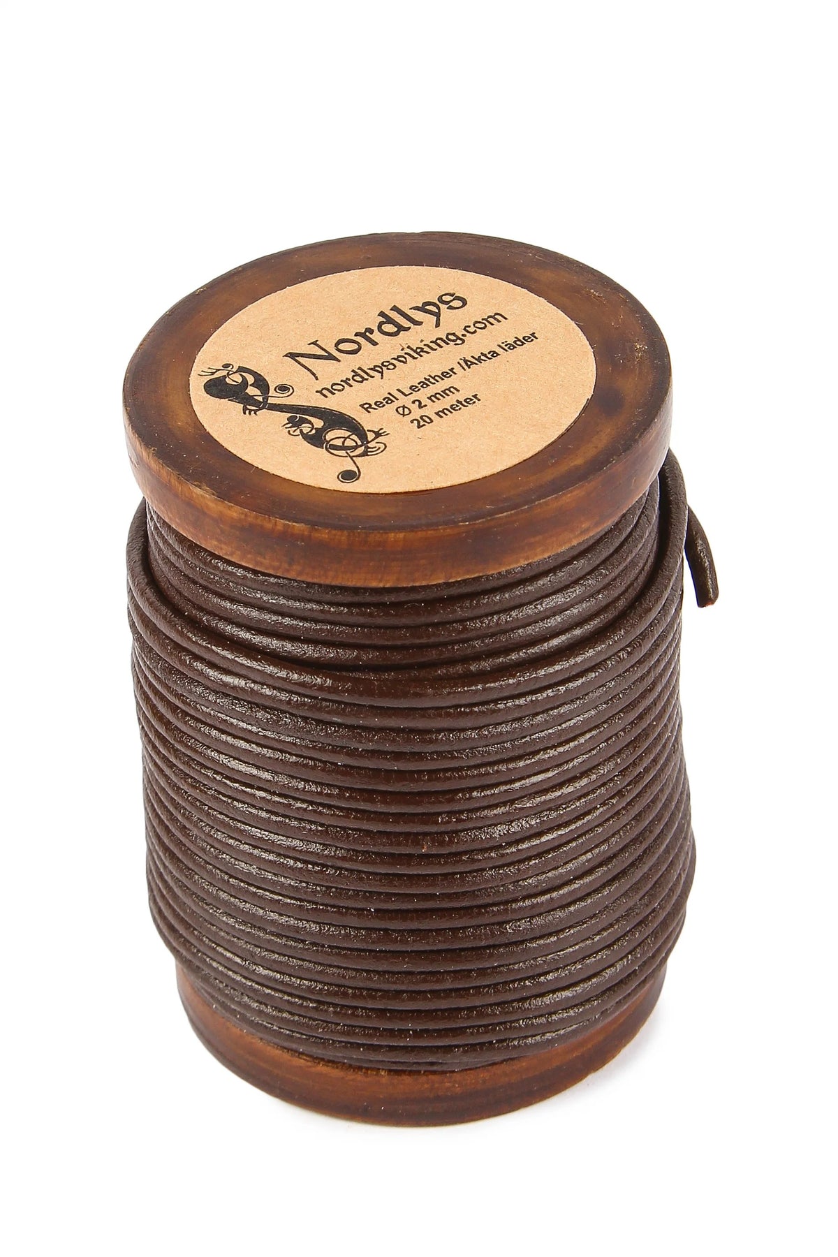 brown leather string 20 meters 20 mm