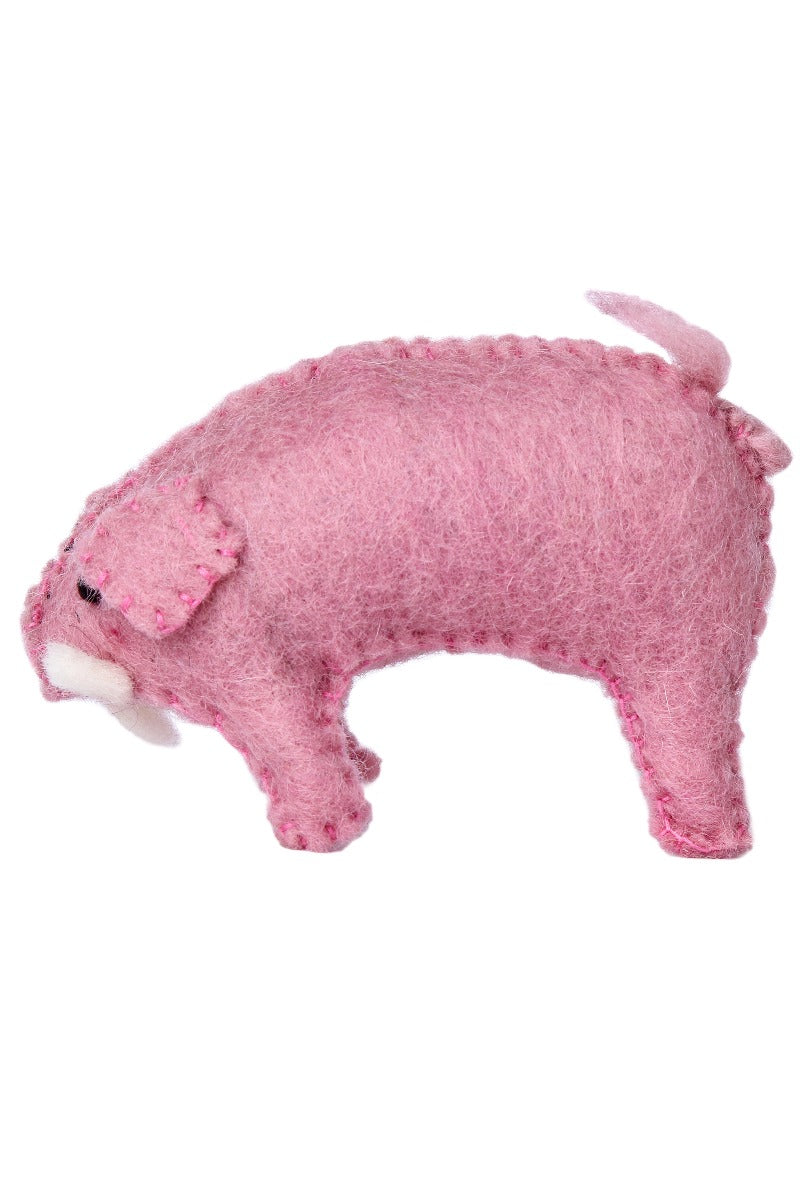 Felted pig, Pink